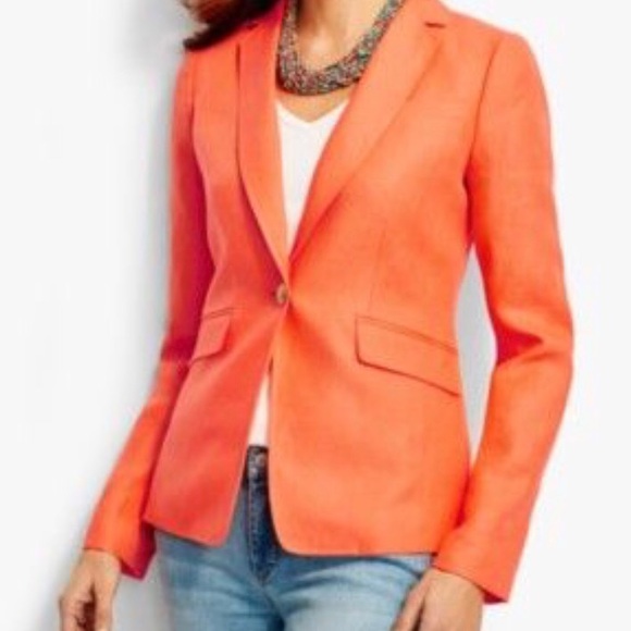 Talbots Jackets & Blazers - NWT talbots linen one button blazer sz 14